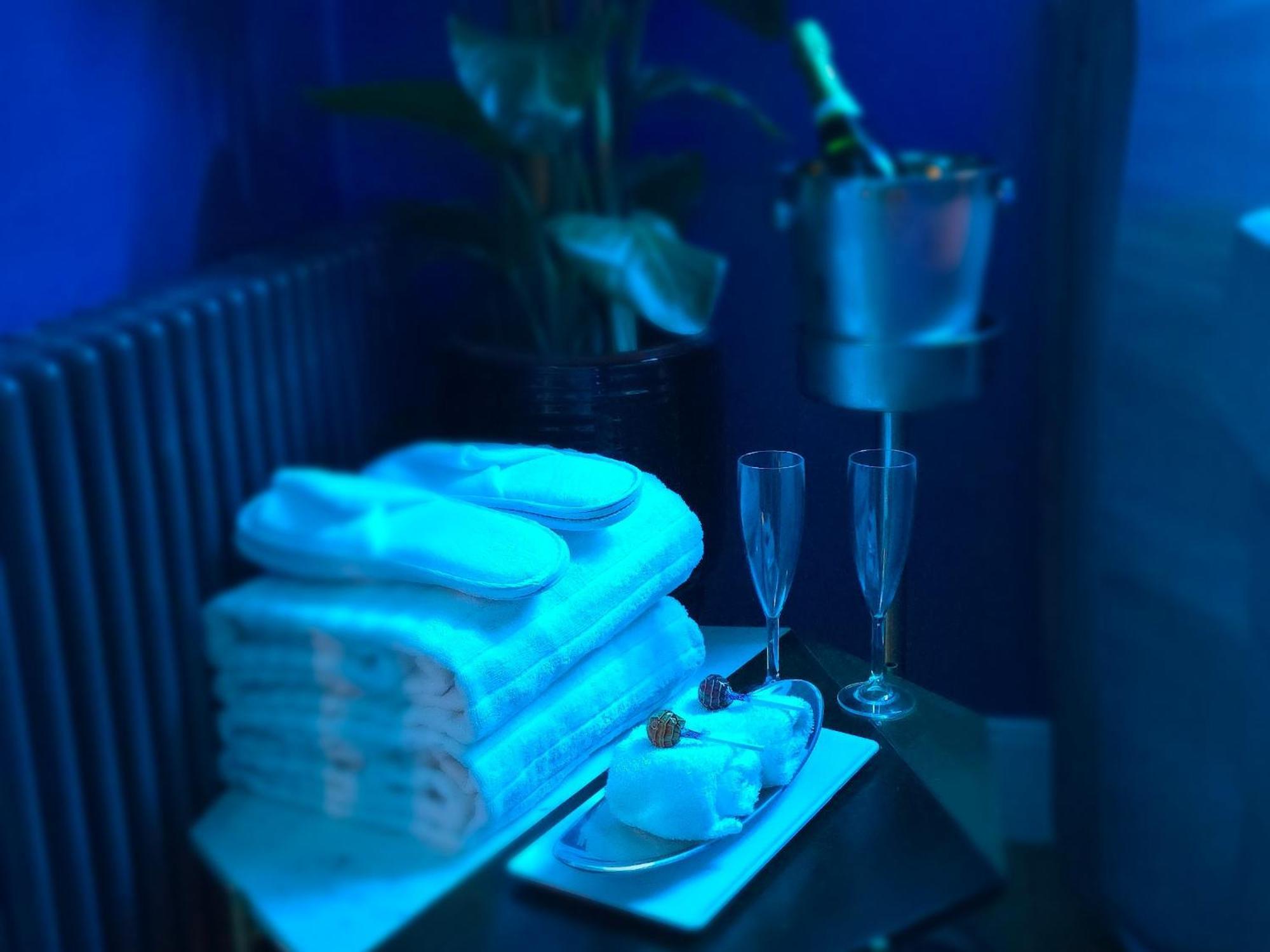 The New Blue Horse Suite At The Grumpy Schnauzer B&B Luxury Private Indoor Hot Tub Breakfast In Bed Airdrie Dış mekan fotoğraf